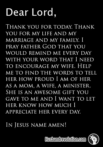 Encourage Your Wife