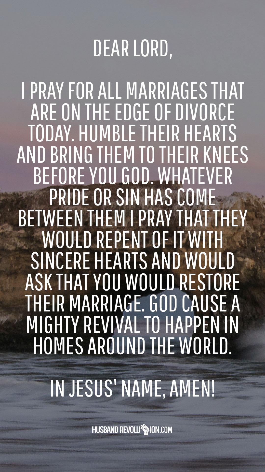 Prayer to stop divorce and restore marriage