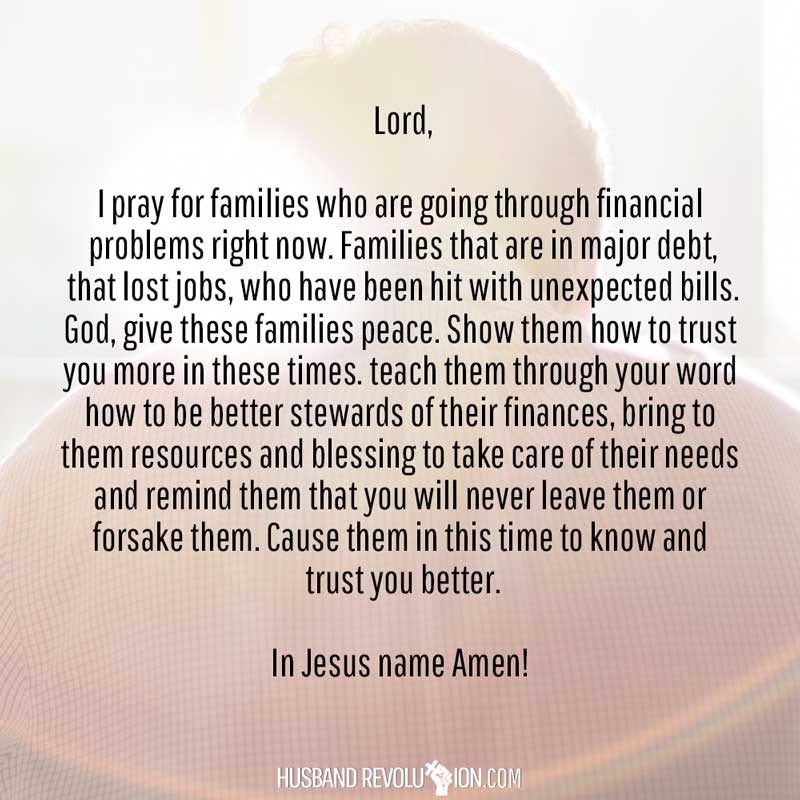 prayer for financial blessing